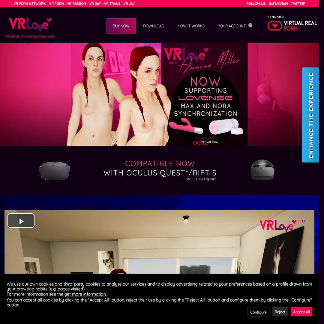 vr love the game password